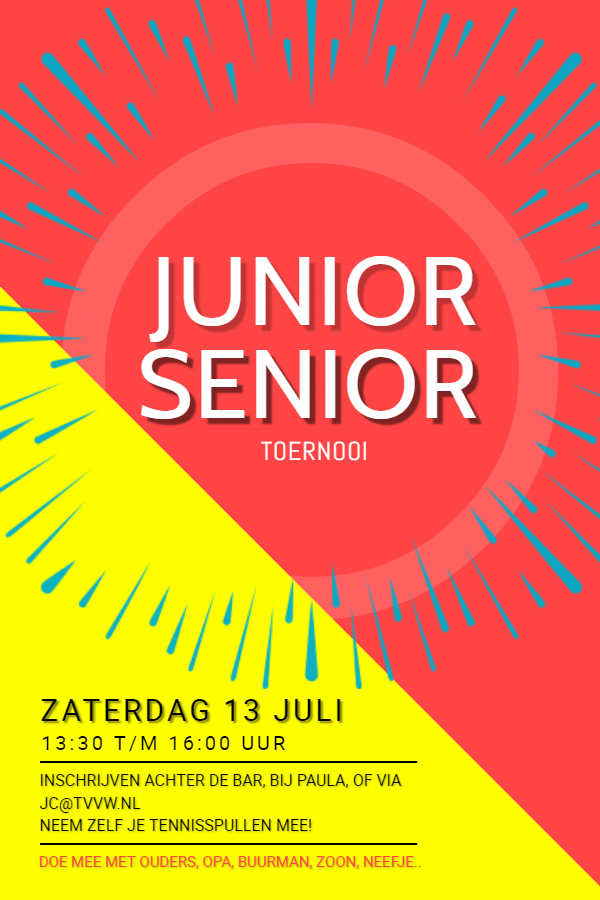 Terugblik Junior/Senior toernooi